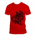 Aksesoris Kawasaki, aksesoris ninja, aksesoris T-shirt 250 Engine red